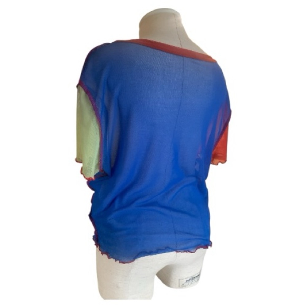 Colorblock Sheer Top - Picture 4 of 5